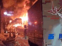 Kecelakaan besar di jalan raya di Jepang: Tabrakan truk merusak 50 mobil, menewaskan 1 orang; video menunjukkan kebakaran dan kekacauan