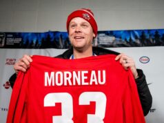 Legenda bisbol Kanada Justin Morneau berbicara dengan Jays, junior dunia