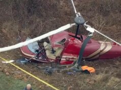 Helikopter bertabrakan di atas New Jersey, 1 pilot tewas, satu lagi luka parah