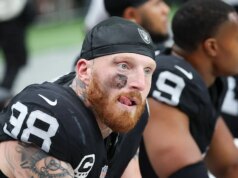 Bintang Raiders Maxx Crosby meninggalkan fasilitas tim setelah dikesampingkan dalam permainan untuk pemilihan No 1