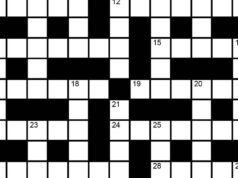 As palavras cruzadas do domingo hindu no. 41