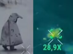 Capturado pela câmera: soldado russo camuflado em fantasia de pinguim atingido por drone ucraniano