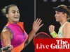 Aryna Sabalenka x Elena Rybakina: remaining do Aberto da Austrália de 2026 – ao vivo