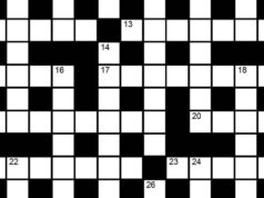 As palavras cruzadas do domingo hindu no. 40