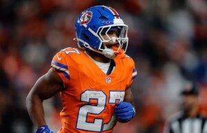 Relatório: Broncos RB JK Dobbins pode retornar para o jogo pelo título da AFC