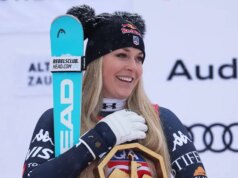 Lindsey Vonn, 41, lidera a equipe dos EUA com 232 membros