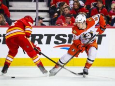 Resumo da NHL: o novato Beckett Sennecke (hat trick), Geese journey Flames em OT