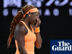 Coco Gauff infeliz depois que vídeo quebrando raquetes no Aberto da Austrália se tornou viral
