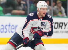 O hat-trick de Coyle leva Blue Jackets sobre Blackhawks