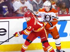 Os Flames perdem para os Geese na prorrogação enquanto Sennecke termina o hat-trick