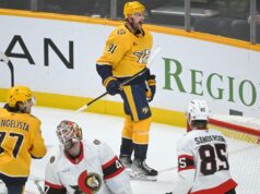 Senadores caem para Predators após colapso no terceiro período, hat-trick de Stamkos