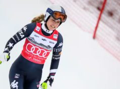 Lindsey Vonn caiu em Crans-Montana, son rêve olympique en suspenso