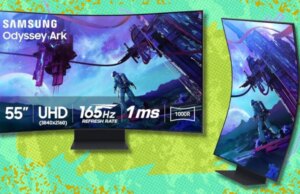 O gigante monitor de jogos curvo Samsung Odyssey Ark de 55 polegadas está à venda com desconto de US $ 1.500