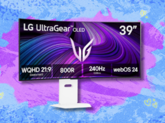 O enorme monitor de jogos curvado LG 39GX90SA-W de 39 polegadas Ultragear OLED de 39 polegadas tem mais de US$ 700 de desconto