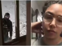 ‘Agentes estão à minha porta’: a jornalista Georgia Fort filma momentos antes de ser presa por causa da cobertura de protestos anti-ICE