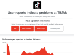 O que causou a interrupção do TikTok?