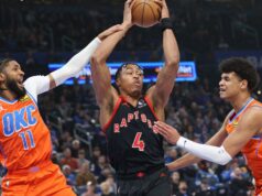 Barnes e Quickley lideram Raptors sobre Thunder pela quarta vitória consecutiva