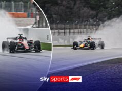 Ferrari e Purple Bull realizam testes sob chuva em Barcelona