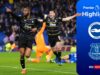 Everton marca ponto em Brighton com empate no último suspiro