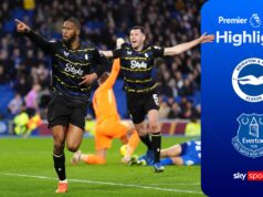 Everton marca ponto em Brighton com empate no último suspiro