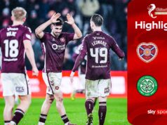 O Hearts recuperou de desvantagem duas vezes e empatou em 2 a 2 com o Celtic em um encontro emocionante