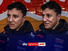 ‘Surpreendentemente produtivo’ – o veredicto de Hadjar como Purple Bull no primeiro dia de testes