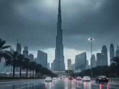 Emirados Árabes Unidos vêem tempo nublado, possível chuva nas regiões do norte hoje