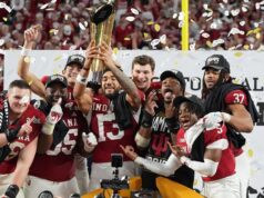 A vitória do CFP de Indiana sobre Miami tem uma média de 33,9 milhões de espectadores, o jogo mais assistido em 11 anos