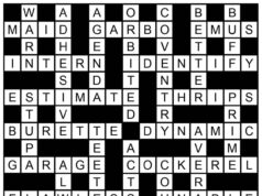 As palavras cruzadas do domingo hindu no. 42