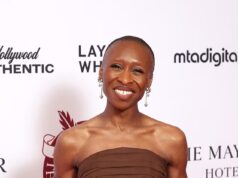 Cynthia Ervio ganha um Grammy pela efficiency de Defying Gravity ao lado de Ariana Grande – mas a estrela de Depraved despreza a cerimônia nos EUA para pegar outro gongo em Londres