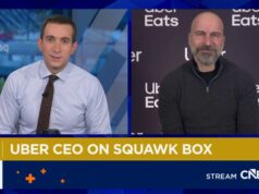 Uber relata crescimento de receita de 20% no quarto trimestre, impulsionado pela entrega de alimentos