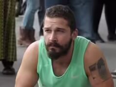 Shia LaBeouf é visto dançando com documentos de liberação na boca