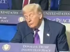 Assistir: Trump capturado pela câmera com os olhos fechados durante a reunião do Conselho de Paz, internautas reagem