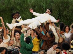 Unhealthy Bunny celebra Porto Rico em alegre present do intervalo do Tremendous Bowl