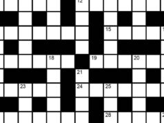 As palavras cruzadas do domingo hindu no. 44