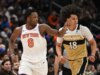 Knicks F OG Anunoby (dedo do pé) eliminado contra 76ers
