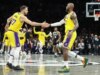 LeBron James marca 25 pontos e Lakers ultrapassa Nets