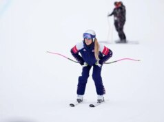 Lesionada, Lindsey Vonn mantém vivas as esperanças de medalha com forte treino