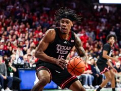 Resumo dos 25 principais: JT Toppin lidera o 16º lugar no Texas Tech, ultrapassando o 1º lugar no Arizona