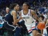 O sexto lugar da UConn permanece no topo do Huge East, apesar do aumento tardio de Georgetown