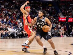 A ascensão do Bucks continua na vitória contra os Pelicans derrotados