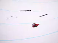 Vítima de uma rampa terrível, Cassie Sharpe fez uma cruz no closing