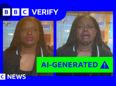 Manifestante do ICE fala depois que Casa Branca compartilha imagem falsa de prisão