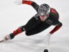 Patinagem de vitesse corte pista 1000m: William Dandjinou é carté du podium à la toute fin