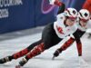 Patinagem de vitesse na pista de corte: Courtney Sarault remporte o bronze au 500 m