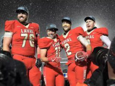 Adam Auclair acroche suas espadas