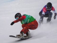 A piloto canadense de snowboard cross Meryeta O’Dine está fora das Olimpíadas com tornozelo quebrado