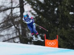 Lindsey Vonn termina em terceiro no último treino de downhill