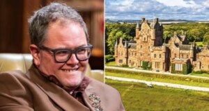 Alan Carr compra o próprio ‘castelo dos traidores’ escocês de £ 3.250.000 com 16 quartos e torre