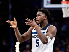 Edwards, dos T-Wolves, aborda as especulações de Hawks: ‘Estou feliz onde estou’
